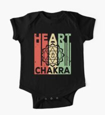 Yoga Heart Chakra Vintage Retro One Piece - Short Sleeve
