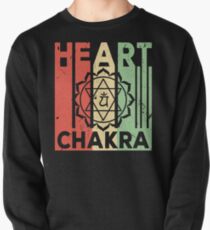 Yoga Heart Chakra Vintage Retro Pullover