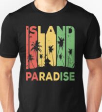 Island Paradise Vintage Retro Unisex T-Shirt