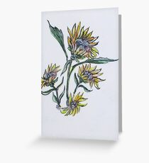 Sunflower Crazy Greeting Card