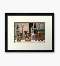Alphabet Framed Print