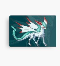 Dragon Eeveelution: Ryukeon Metal Print