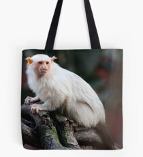Silvery Marmoset Tote Bag