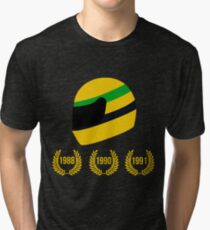 AYRTON SENNA THE 3 TIMES WORLD CHAMPION Tri-blend T-Shirt