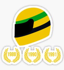 AYRTON SENNA THE 3 TIMES WORLD CHAMPION Sticker