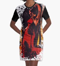 Flamenco Graphic T-Shirt Dress