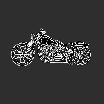 Sticker for Sale avec l'œuvre « Motos Harley Davidson » de l'artiste  lexlindsay