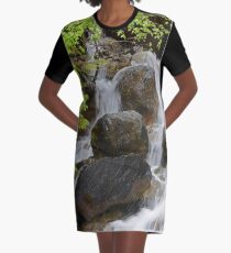 Singing Rapids Graphic T-Shirt Dress
