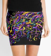 Splash Glass Rattlesnake - Remastered Digital Painting Mini Skirt