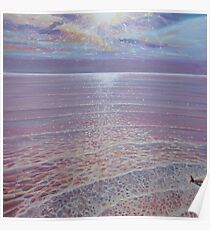 A New Perspective - sunset seascape painting Poster