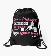 BARREL RACING Drawstring Bag