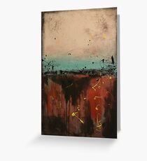 red black cream blue painting - rothko style - "Guts over fear"" by Veronica Vilsan 35x24" Canvas art paintings FREE Shipping Greeting Card