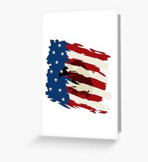 USA Flag Eagle American Pride Greeting Card