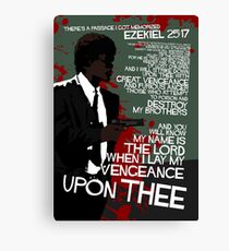 Movie Quote with-a-gun 4 PULP FICTION Canvas Print