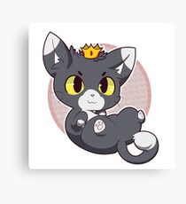 Chibi Kitty King Canvas Print