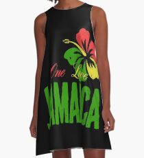 One Love Jamaica A-Line Dress