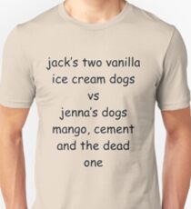 dog wars. jenna vs jack Unisex T-Shirt