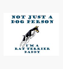 rat terrier dad Photographic Print