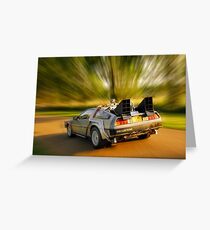DELOREAN.... Back to the Future. Greeting Card