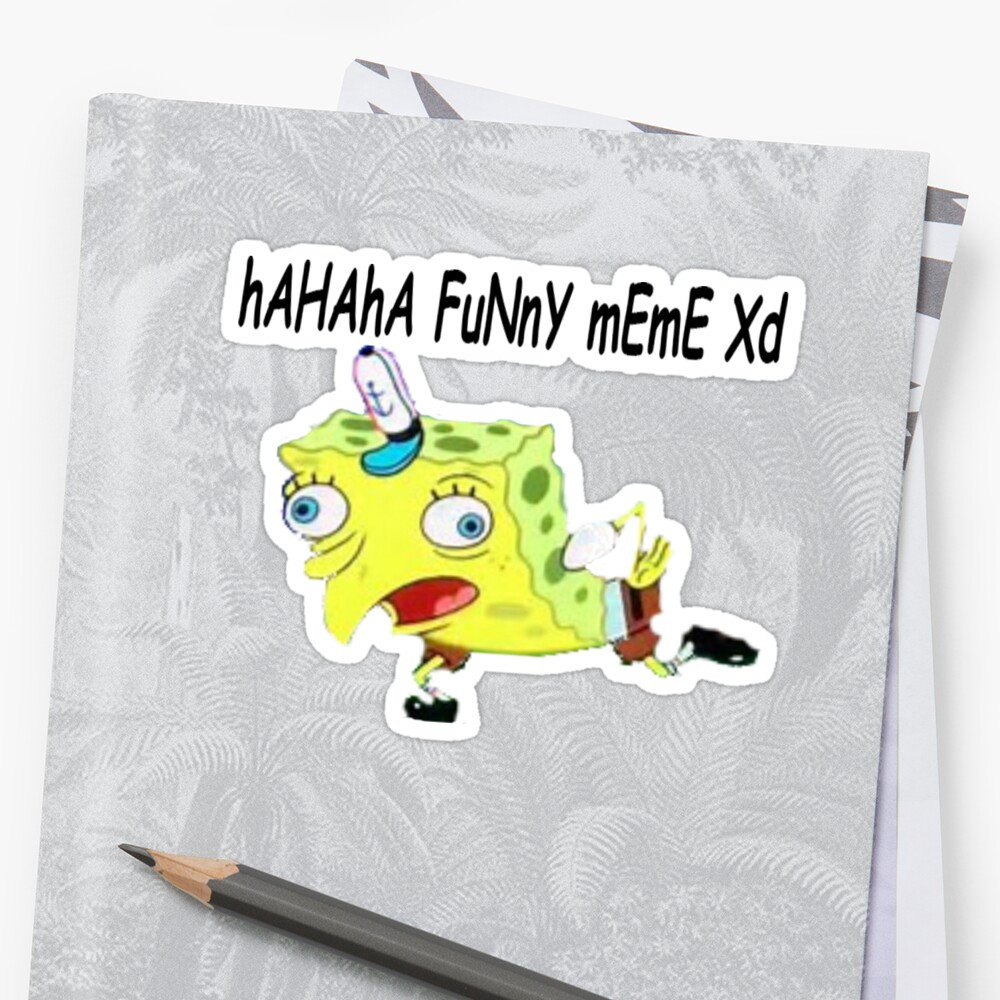 Mocking Spongebob Meme Stickers By Yes No Redbubble