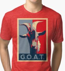 G.O.A.T. - GOAT - Greatest of all time Tri-blend T-Shirt