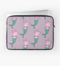 Meerjungfrau Schwein - Lila Laptoptasche