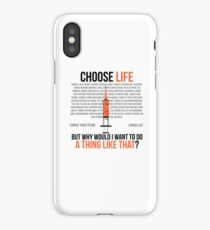 Choose Life - Trainspotting iPhone Case