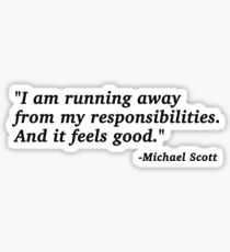 The Office Michael Scott Quote Sticker