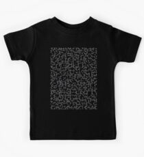 Urban Stacked Blocks - black Kids Tee