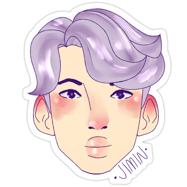 "BTS Jimin" Stickers by Kaleidoeel | Redbubble