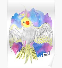 Angel Pearl Cockatiel! Poster