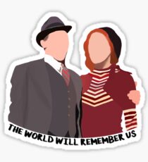 The World Will Remember Us - Bonnie and Clyde Sticker