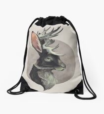 Jackalope Drawstring Bag