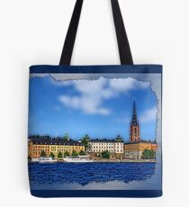 Riddarholmen islet, Stockholm, Sweden Tote Bag