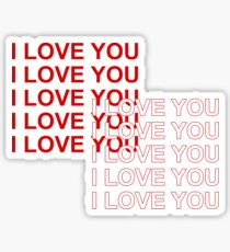 I LOVE YOU Sticker