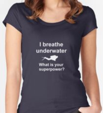 I breathe underwater Women's Fitted Scoop T-Shirt