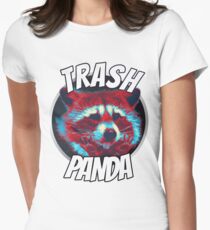 Cute Trash panda Raccoon t-shirt Save the trash panda Women's Fitted T-Shirt