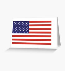 American Flag, Stars & Stripes, Pure & Simple, America, USA Greeting Card