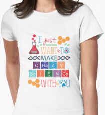 Make Crazy Science - Orphan Black Women's Fitted T-Shirt