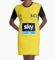 Team Sky Yellow Jersey 2017 - Le Tour De France Graphic T-Shirt Dress