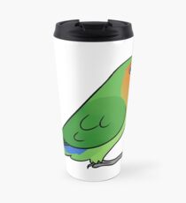 Lovebird Rosecollis Orange Gesicht Thermosbecher