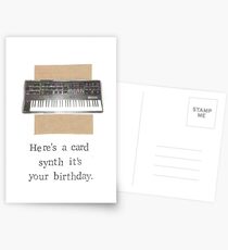 Synth It's Your Birthday Postcards