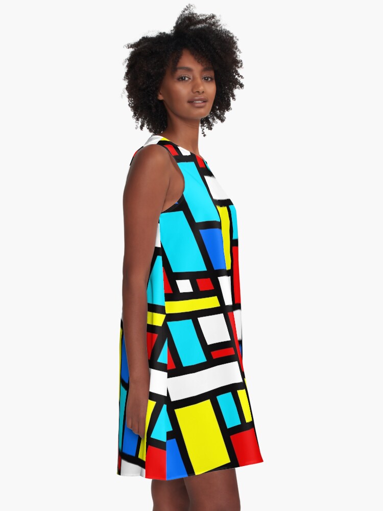 Alternate view of Bauhaus-esque Mid Century Modern 4 A-Line Dress