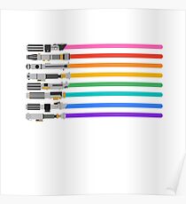Pride Lightsabers Poster