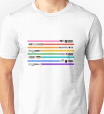 LGBT + Lichtschwerter Slim Fit T-Shirt