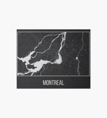 Map of Montreal, Quebec Art Board