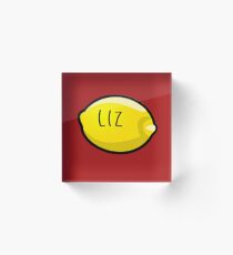 Liz Lemon the Lemon Acrylic Block