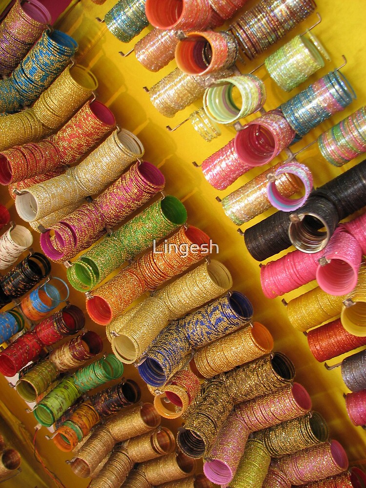 "Bangles in Hyderabad India" by Lingesh Redbubble