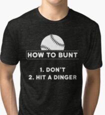How To Bunt Shirt Tri-blend T-Shirt