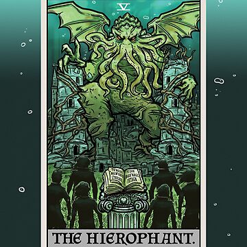 The Hierophant Tarot Card Cthulhu H.P. Lovecraft Horror Gothic Gifts - The  Hierophant - Magnet